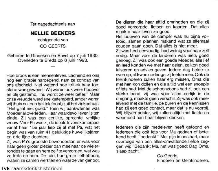 Nellie Beekers Co Geerts