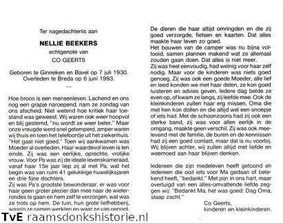Nellie Beekers Co Geerts