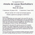 Anneke Beenhakkers Kees de Leeuw