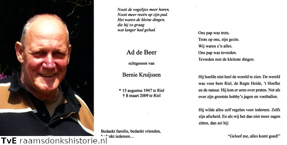 Ad de Beer Bernie Kruijssen