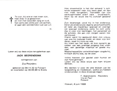 Jack Beerendonk Zus Reijnders