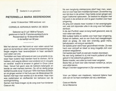 Pieternella Maria Beerendonk Cornelis Adrianus Maria de Been