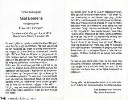 Giel Beerens Riek van Gorkum