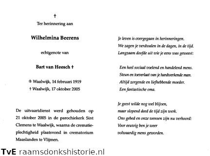Wilhelmina Beerens Bart van Heesch