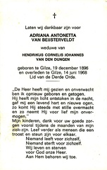 Adriana Antonetta van Beijsterveldt Hendrikus Cornelis Johannes van den Dungen