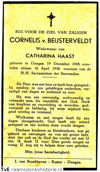 Cornelis van Beijsterveldt Catharina Haast