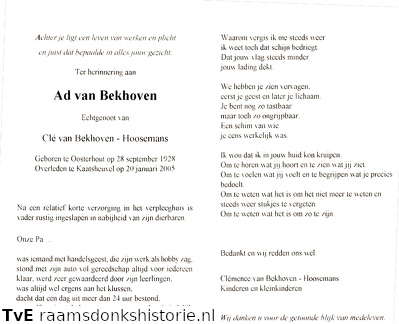Ad van Bekhoven Clé Hoosemans