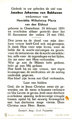 Jacobus Johannes van Bekhoven Henriëtte Wilhelmina Maria van den Elshout