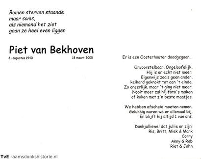 Piet van Bekhoven