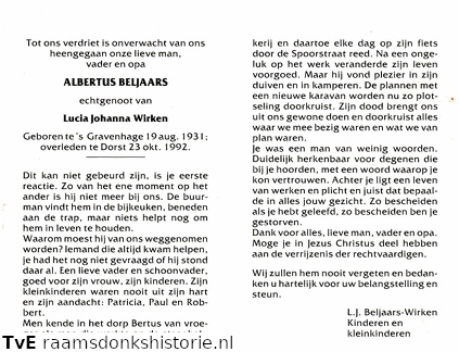 Albertus Beljaars Lucia Johanna Wirken