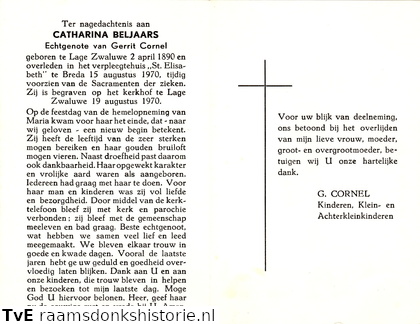 Catharina Beljaars Gerrit Cornel