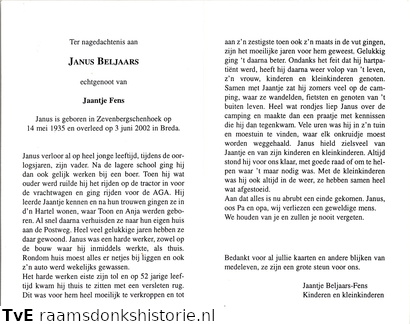 Janus Beljaars Jaantje Fens