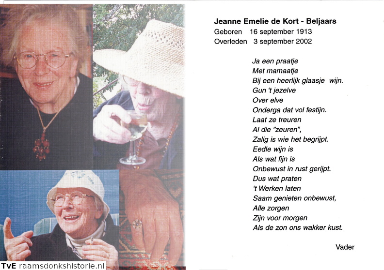 Jeanne Emelie Beljaars de Kort