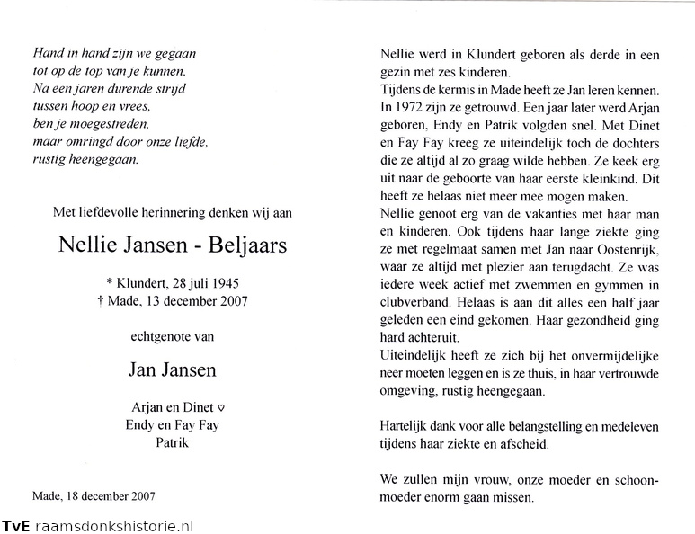 Nellie Beljaars Jan Jansen