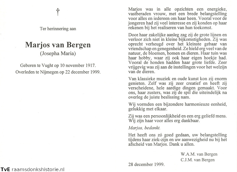 Josepha Maria van Bergen