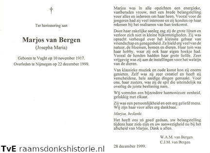 Josepha Maria van Bergen