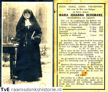 Maria Johanna (Huberdina de Groot) Bergmans non