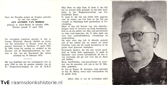 Jan Antoon van Berkel priester