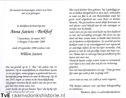 Anna Berkhof Willem Soeters