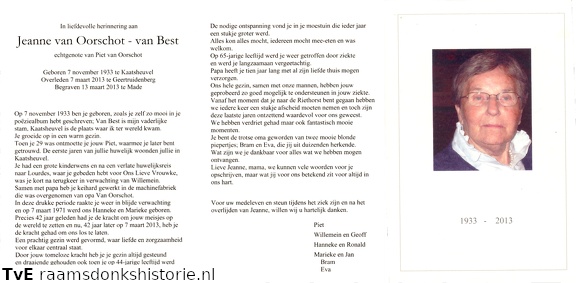 Jeanne van Best Piet van Oorschot