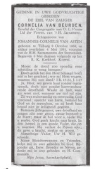 Cornelia van Beurden Johannes Cornelis van Asten