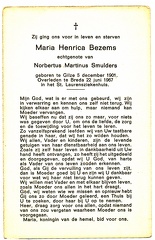 Maria Henrica Bezems Norbertus Martinus Smulders
