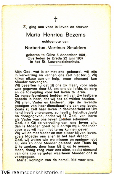 Maria Henrica Bezems Norbertus Martinus Smulders