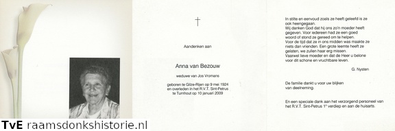 Anna van Bezouw Jos Vromans