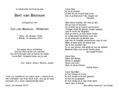 Bert van Bezouw Cor Willemen