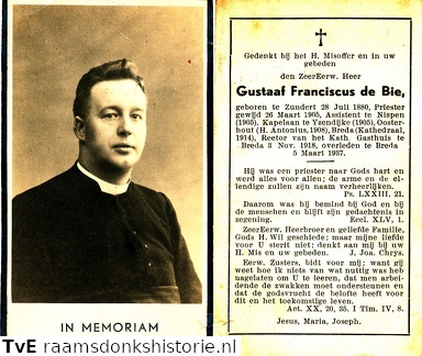 Gustaaf Franciscus de Bie priester