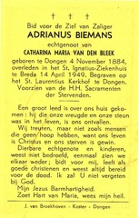 Adrianus Biemans Catharina Maria van den Bleek