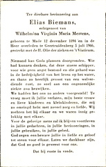 Elias Biemans Wilhelmina Virginia Maria Mertens