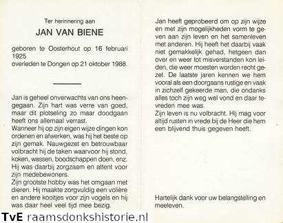 Jan van Biene 