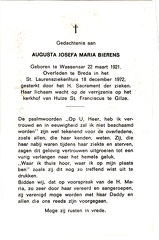 Augusta Josefa Maria Bierens