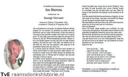Jan Bierens Doortje Vervoort