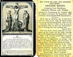 Hendrik Biesen Johanna Helena van Wamel