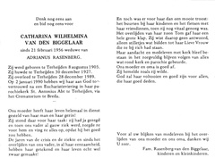 Catharina Wilhelmina van den Biggelaar Adrianus Rasenberg