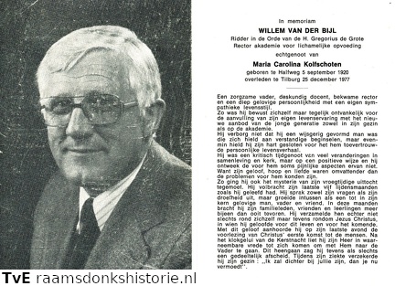 Willem van der Bijl Maria Carolina Kolfschoten