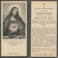 Franciscus Bindels Johanna van der Maeden 
