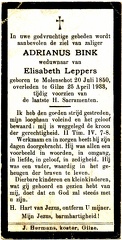 Adrianus Bink Elisabeth Leppers