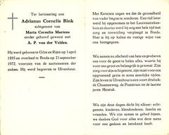 Adrianus Cornelis Bink Maria Cornelia Martens A.P. van der Velden
