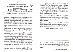 Cornelis Matheus Bink Josina Johanna van Bragt