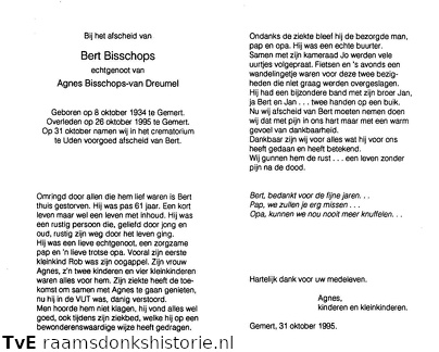 Bert Bisschops Agnes van Dreumel