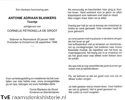 Antonie Adriaan Blankers Cornelia Petronella de Groot