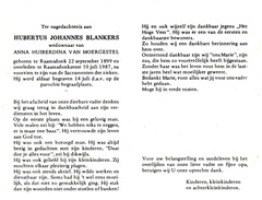 Hubertus Johannes Blankers Adriana Huiberdina van Moergestel