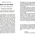 Maria van den Bliek Cornelis van de Klundert