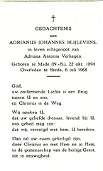 Adrianus Johannes Blijlevens Adriana Antonia Verhagen
