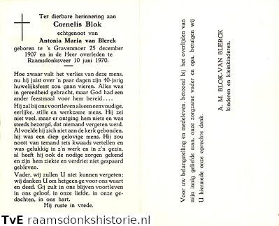 Cornelis Blok Antonia Maria van Blerck