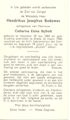 Hendrikus Josephus Bodewes Catharina Elsina Bijlholt