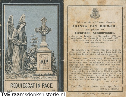 Joanna van Boekel Henricus Schuurmans